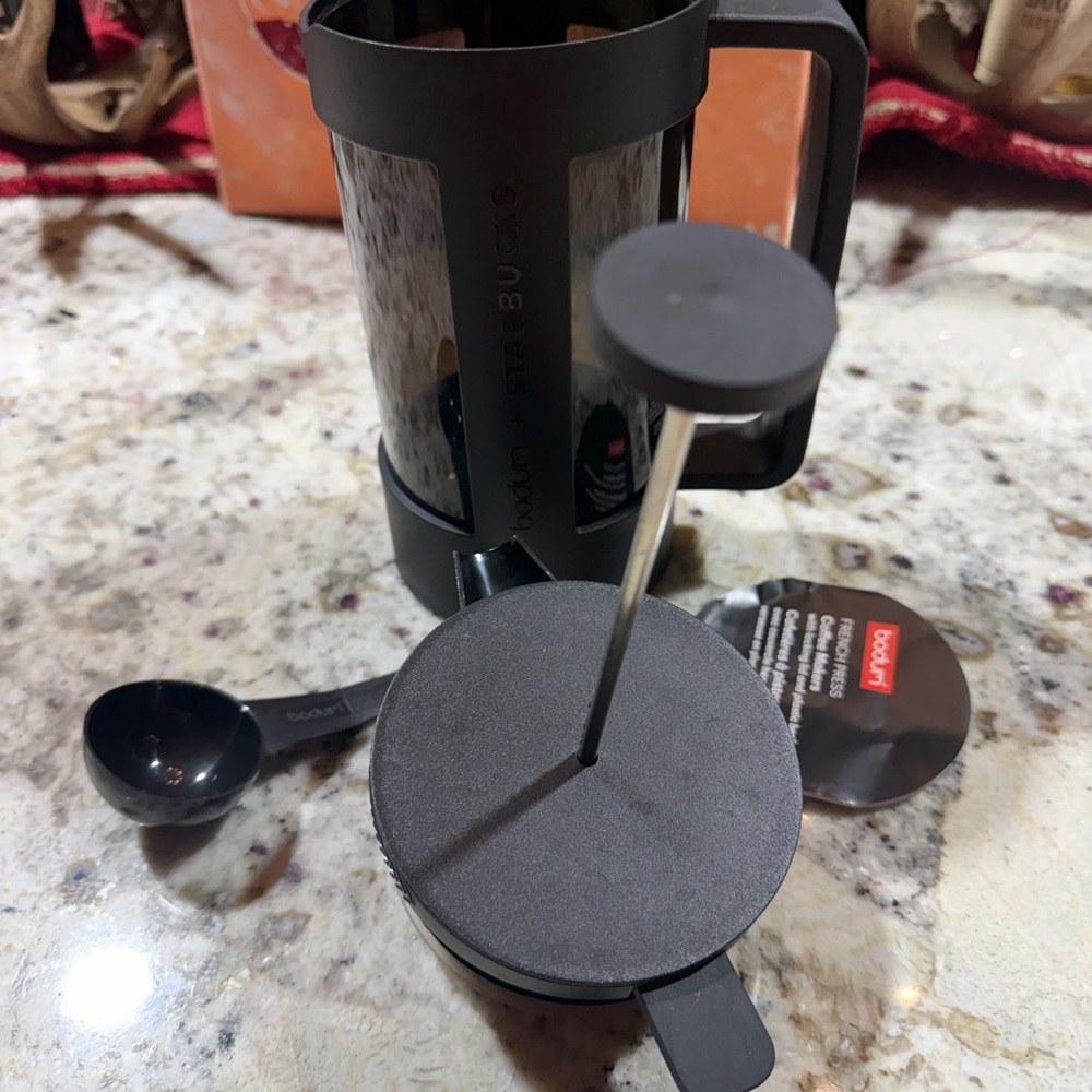 Bodum Black French Press with Scoop